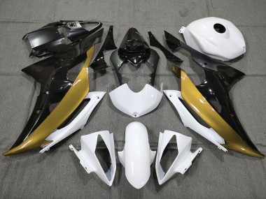 Custom Gold Black and White 2008-2016 R6 Fairings