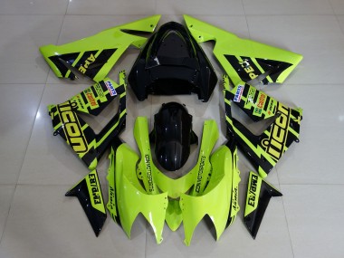 Custom High Viz Yellow 2004-2005 ZX10R Fairings