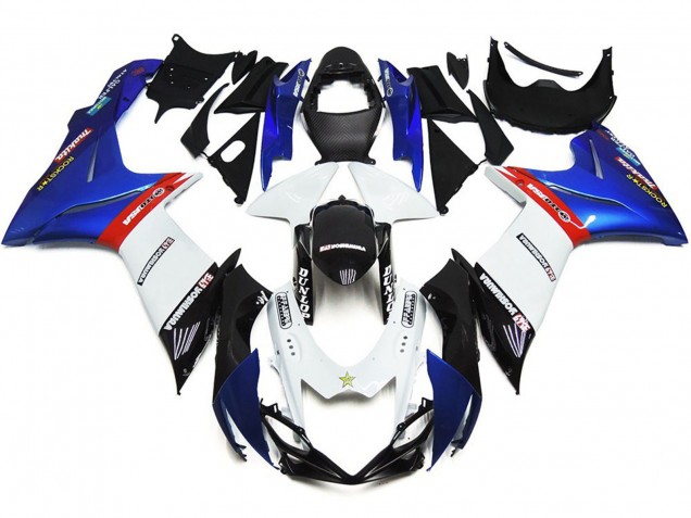 Custom Logos with Blue and Red 2011-2024 GSXR 600-750 Fairings