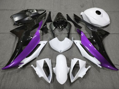 Custom Purple Black and White 2008-2016 R6 Fairings