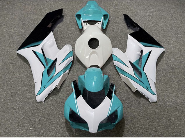 Cyan White and Gloss Black 2004-2005 CBR1000RR Fairings