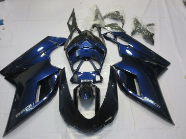 Deep Blue 2007-2014 Ducati 848 1098 1198 Fairings