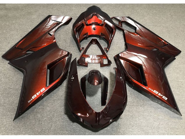 Deep Orange 2007-2014 Ducati 848 1098 1198 Fairings Deep Orange 2007-2014 Ducati 848 1098 1198 Fairings