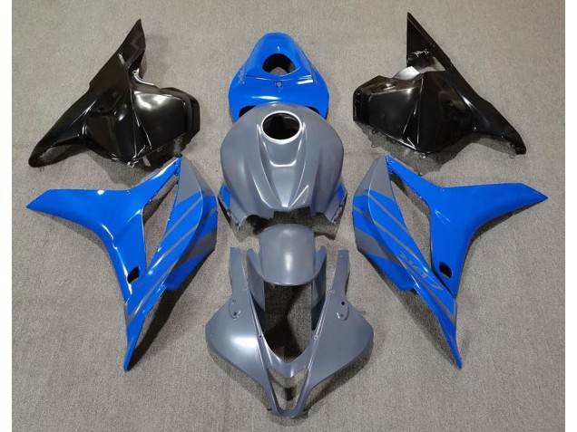 Double Blue on Grey 2009-2012 CBR600RR Fairings