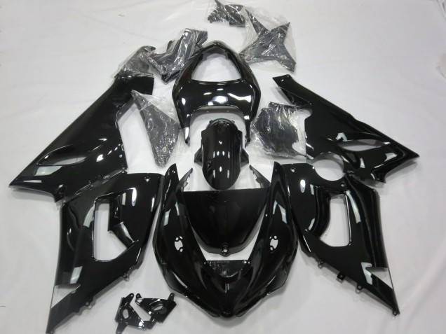 Gloss Black 2005-2006 ZX6R Fairings Gloss Black 2005-2006 ZX6R Fairings