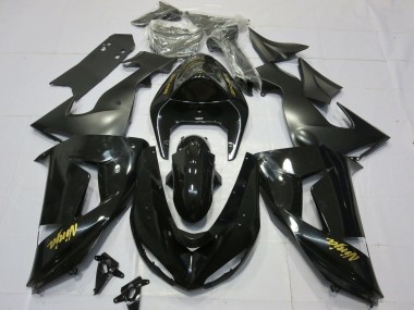Gloss Black Gold 2006-2007 ZX10R Fairings