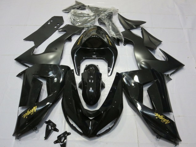 Gloss Black Gold 2006-2007 ZX10R Fairings