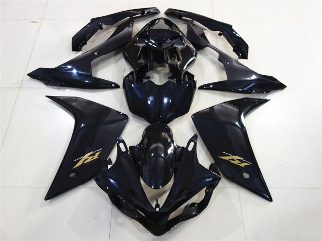 Gloss Black Gold 2007-2008 R1 Fairings