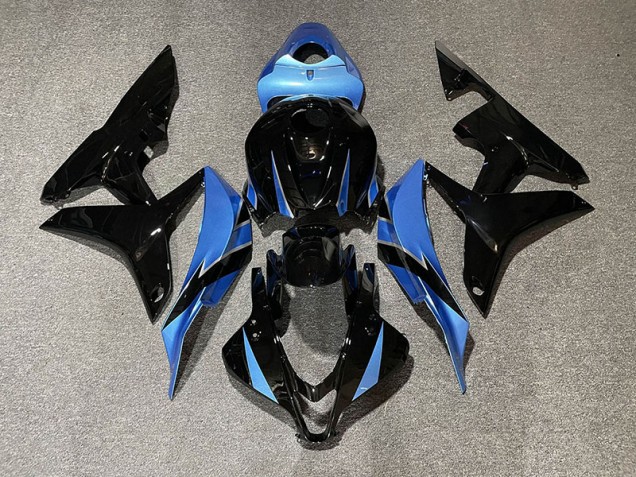 Gloss Black & Light Blue 2007-2008 CBR600RR Fairings