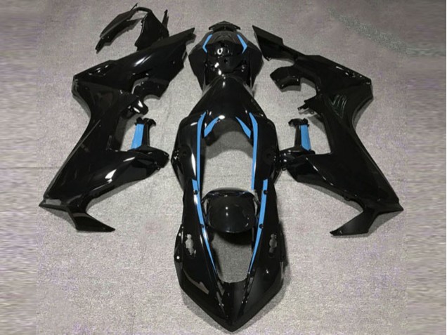 Gloss Black & Light Blue Lining 2017-2023 CBR1000RR Fairings Gloss Black & Light Blue Lining 2017-2023 CBR1000RR Fairings