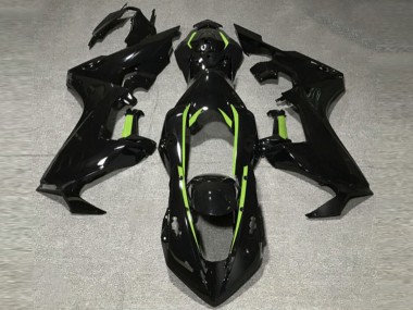 Gloss Black & Lime Green Lining 2017-2023 CBR1000RR Fairings