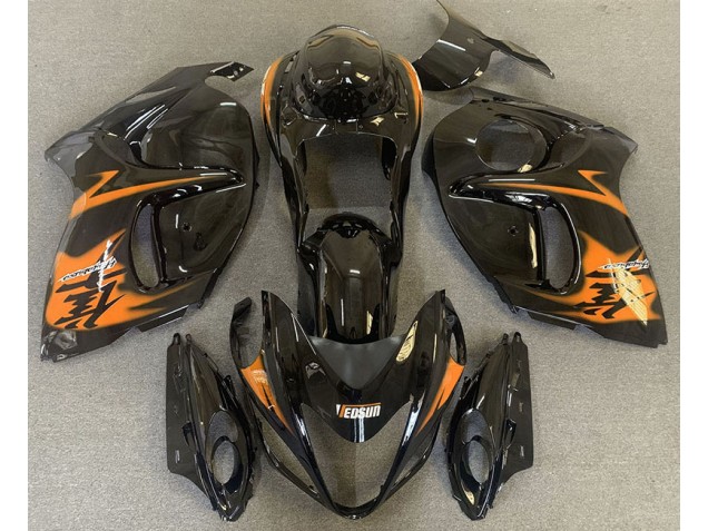 Gloss Black & Orange 2008-2020 GSXR 1300 Hayabusa Fairings