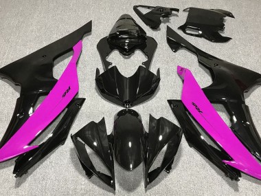 Gloss Black & Pink 2008-2016 R6 Fairings