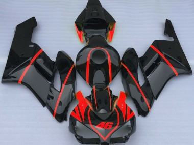 Gloss Black & Red 2004-2005 CBR1000RR Fairings