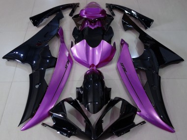 Gloss Black & Rose Purple 2008-2016 R6 Fairings