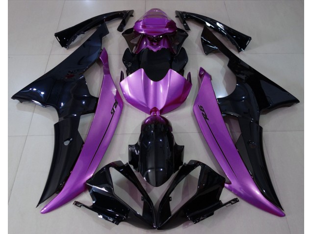Gloss Black & Rose Purple 2008-2016 R6 Fairings