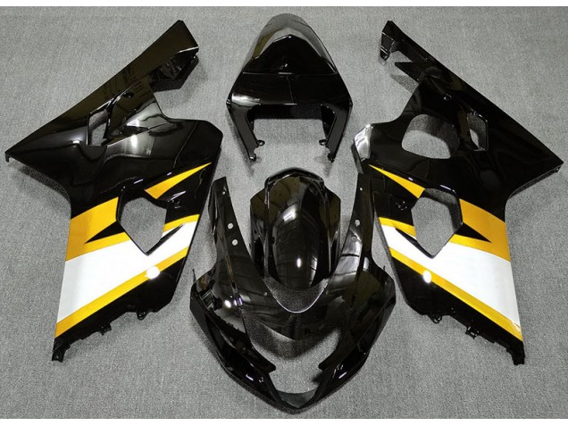 Gloss Black & Yellow 2004-2005 GSXR 600-750 Fairings