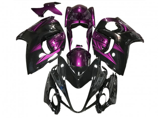 Gloss Black and Deep Purple 2008-2020 GSXR 1300 Hayabusa Fairings