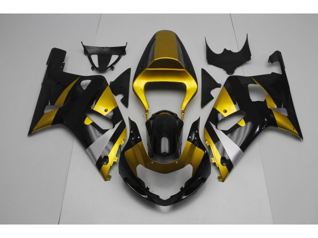 Gloss Black and Gold 2001-2003 GSXR 600-750 Fairings Gloss Black and Gold 2001-2003 GSXR 600-750 Fairings