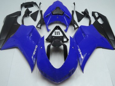 Gloss Blue & Black 2007-2014 Ducati 848 1098 1198 Fairings