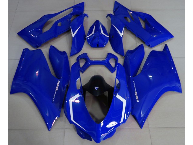 Gloss Blue & White 2011-2014 Ducati 1199 Fairings Gloss Blue & White 2011-2014 Ducati 1199 Fairings