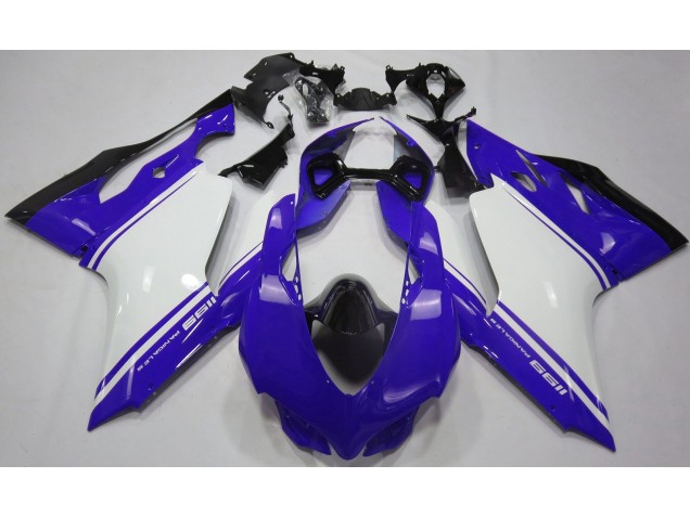 Gloss Blue White and Black 2011-2014 Ducati 1199 Fairings Gloss Blue White and Black 2011-2014 Ducati 1199 Fairings