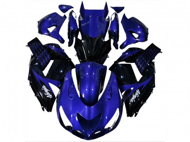 Gloss Blue and Black 2006-2011 ZX14R Fairings
