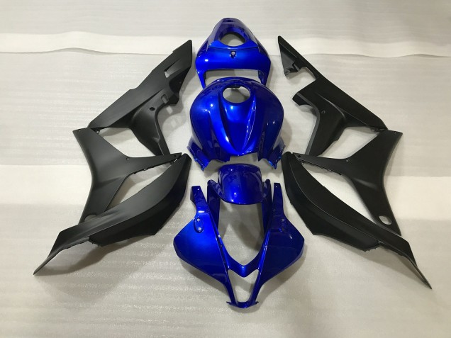 Gloss Blue and Matte Black 2007-2008 CBR600RR Fairings