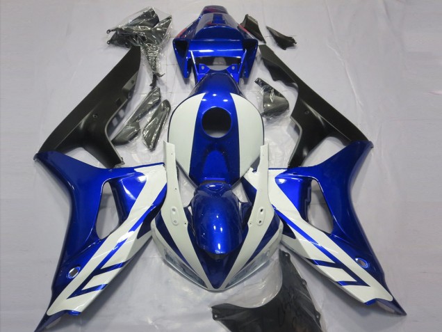 Gloss Blue and White 2006-2007 CBR1000RR Fairings