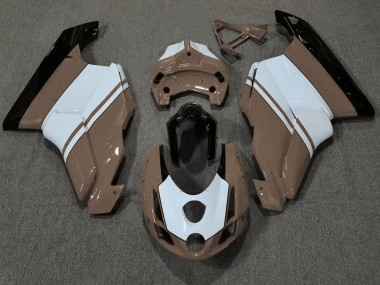 Gloss Brown & White 2003-2004 Ducati 749 999 Fairings