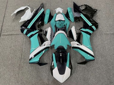 Gloss Cyan White and Black 2017-2023 CBR1000RR Fairings