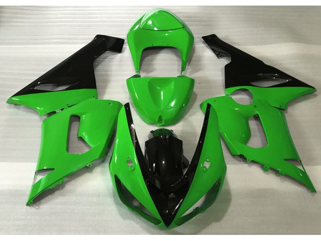 Gloss Green & Black 2005-2006 ZX6R Fairings Gloss Green & Black 2005-2006 ZX6R Fairings