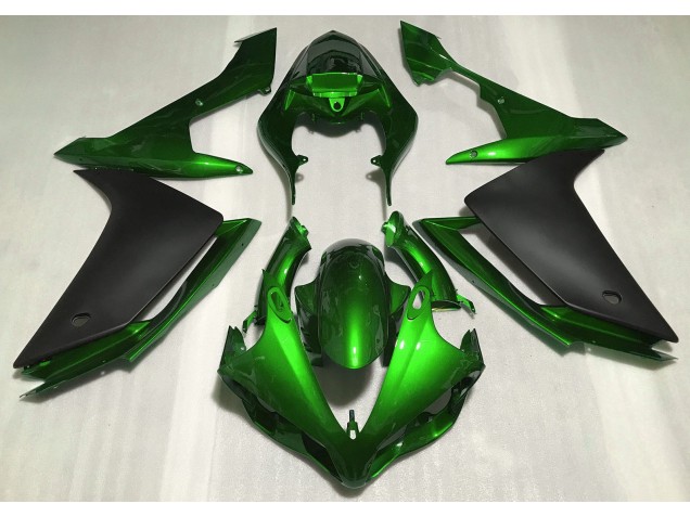 Gloss Green & Black 2007-2008 R1 Fairings