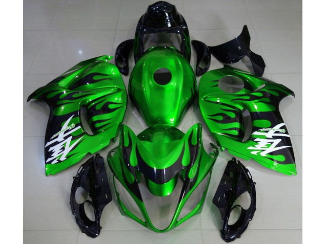 Gloss Green & Black 2008-2020 GSXR 1300 Hayabusa Fairings