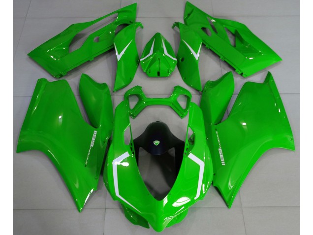 Gloss Green & White 2011-2014 Ducati 1199 Fairings Gloss Green & White 2011-2014 Ducati 1199 Fairings