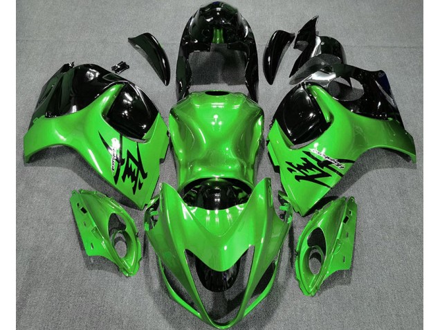 Gloss Green and Black 2008-2020 GSXR 1300 Hayabusa Fairings