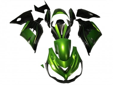 Gloss Green and Black 2012-2021 ZX14R Fairings