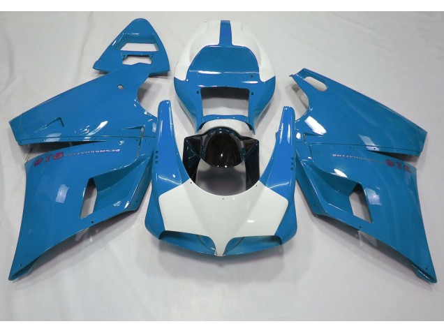 Gloss Light Blue & White 1993-2005 Ducati 996 748 916 998 Fairings