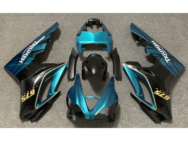Gloss Light Blue and Black 2009-2012 Daytona 675 Fairings Gloss Light Blue and Black 2009-2012 Daytona 675 Fairings
