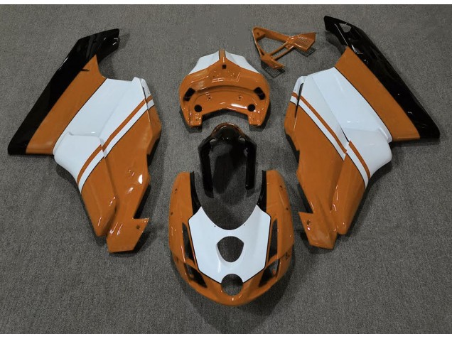 Gloss Orange & White 2003-2004 Ducati 749 999 Fairings Gloss Orange & White 2003-2004 Ducati 749 999 Fairings