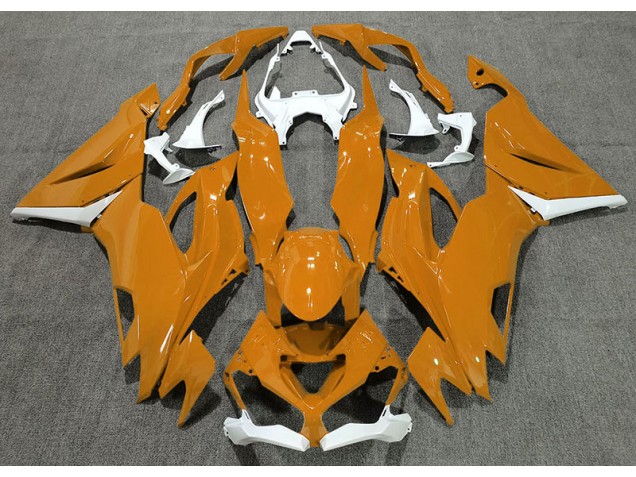 Gloss Orange & White 2019-2023 ZX6R Fairings Gloss Orange & White 2019-2023 ZX6R Fairings