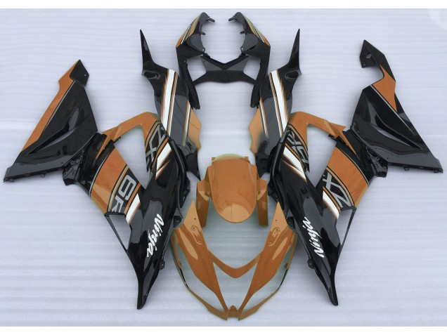 Gloss Orange and Black 2013-2018 ZX6R Fairings