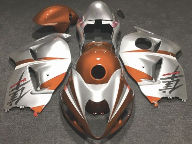 Gloss Orange and Silver 1997-2007 GSXR 1300 Hayabusa Fairings