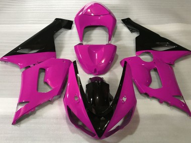 Gloss Pink & Black 2005-2006 ZX6R Fairings