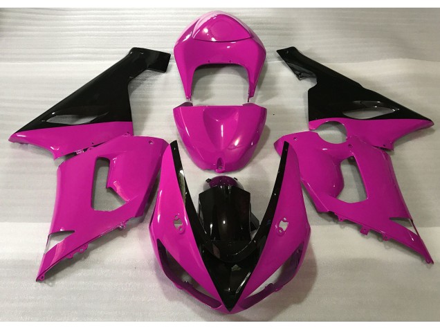 Gloss Pink & Black 2005-2006 ZX6R Fairings Gloss Pink & Black 2005-2006 ZX6R Fairings