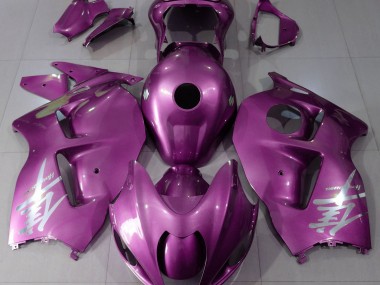 Gloss Pink & Silver Logo 1997-2007 GSXR 1300 Hayabusa Fairings