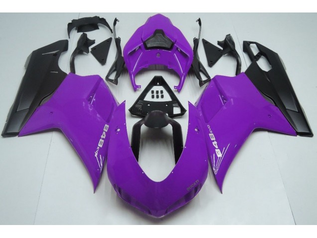 Gloss Purple & Black 2007-2014 Ducati 848 1098 1198 Fairings Gloss Purple & Black 2007-2014 Ducati 848 1098 1198 Fairings