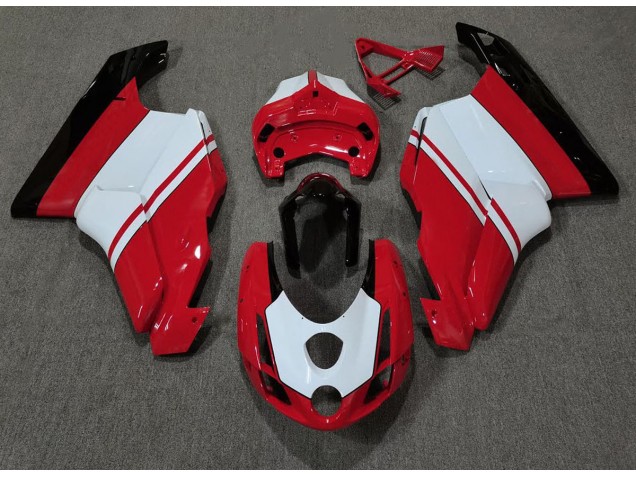 Gloss Red & White 2003-2004 Ducati 749 999 Fairings Gloss Red & White 2003-2004 Ducati 749 999 Fairings