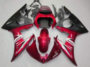 Gloss Red & White 2003-2004 R6 Fairings
