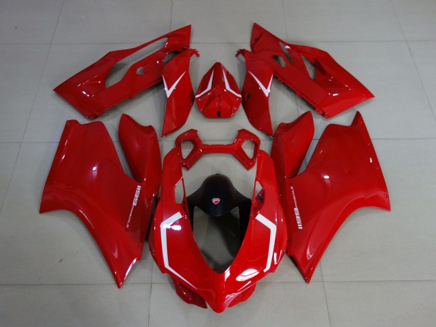 Gloss Red & White 2011-2014 Ducati 1199 Fairings Gloss Red & White 2011-2014 Ducati 1199 Fairings